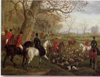 unknow artist Classical hunting fox, Equestrian and Beautiful Horses, 075. Germany oil painting art